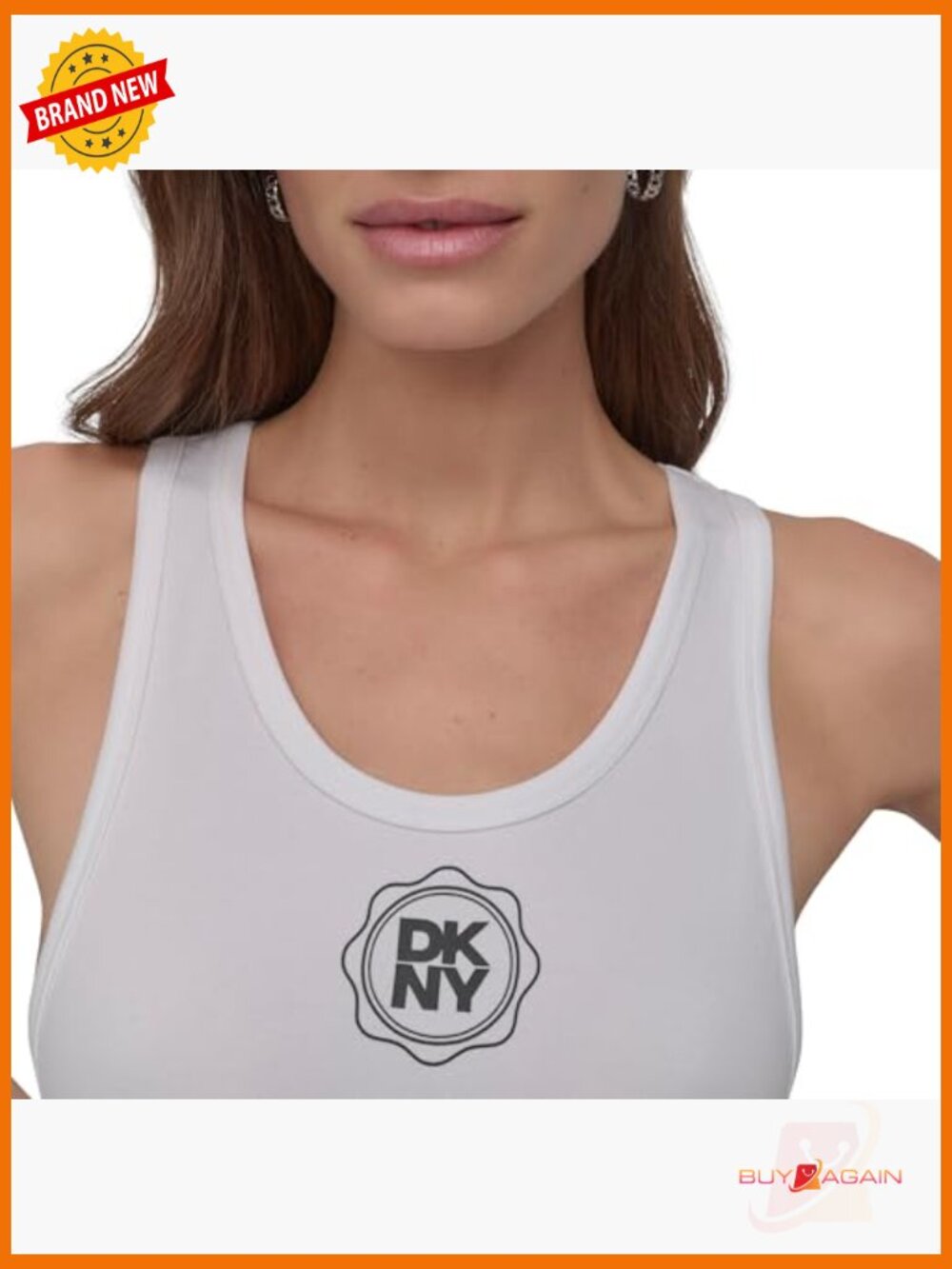Sleeveless Scoop Neck Logo Bodysuit - Picture 5 of 7